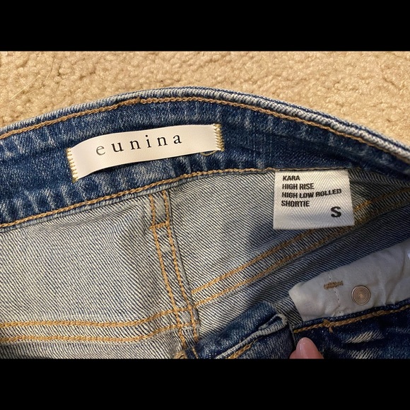 Eunina Kara High Rise High Low Rolled Shortie - Picture 3 of 3